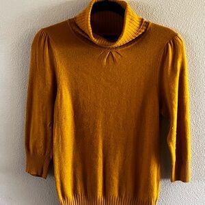 Forever 21 Yellow Cowl Neck Sweater